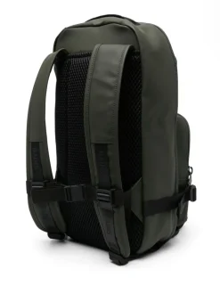 Rains Zaino Gommato/Tessuto Verde