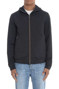 Rrd Giubbotto Blu Uomo con cappuccio