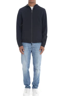 Rrd Giubbotto Blu Uomo con cappuccio