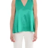 Solo Tre Top Verde Donna
