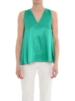 Solo Tre Top Verde Donna