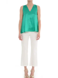 Solo Tre Top Verde Donna