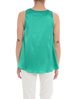 Solo Tre Top Verde Donna