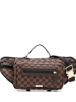 Sprayground Marsupio Marrone Uomo Scacchi