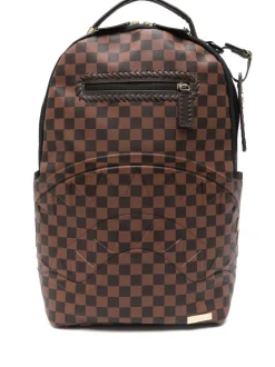 Sprayground Zaino Marrone Uomo Scacchi