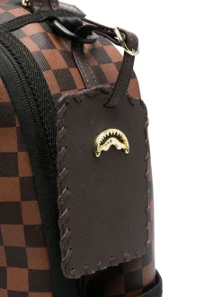 Sprayground Zaino Marrone Uomo Scacchi