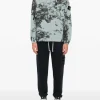Stone Island Felpa Pantalone Blu Uomo Etichetta Compass