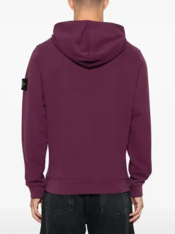 Stone Island Felpa Viola Uomo Cappuccio