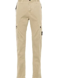 Stone Island Pantalone Marrone Uomo Cargo
