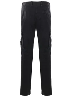 Stone Island Pantalone Nero Uomo Cargo