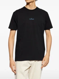 Stone Island T-shirt Nero Uomo Logo Compass Posteriore