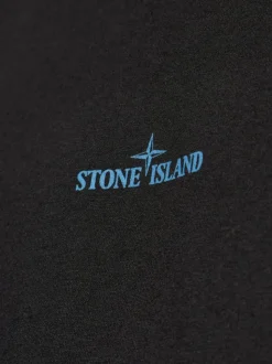 Stone Island T-shirt Nero Uomo Logo Compass Posteriore