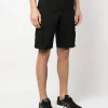 Stone Island Uomo Bermuda Nero Cargo