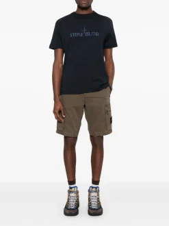 Stone Island Uomo Bermuda Verde Cargo