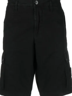 Stone Island Uomo Bermuda Nero Cargo
