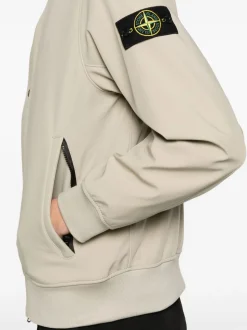 Stone Island Uomo Giubbotto Marrone Cappuccio