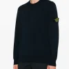 Stone Island Uomo Maglia Blu Patch Logo Compass
