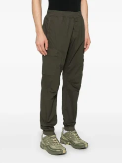 Stone Island Uomo Pantalone Verde Vita Elasticizzata