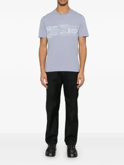 Stone Island Uomo Pantalone Nero Gamba Dritta