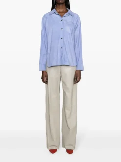 S.w.o.r.d. Giubbotto-Camicia Azzurro Donna Scamosciato