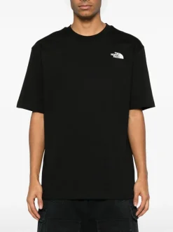 The North Face Uomo T-shirt Nero Stampa Moschettoni