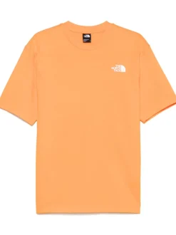The North Face Uomo T-shirt Arancione Stampa Moschettoni