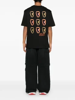 The North Face Uomo T-shirt Nero Stampa Moschettoni