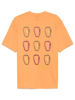 The North Face Uomo T-shirt Arancione Stampa Moschettoni