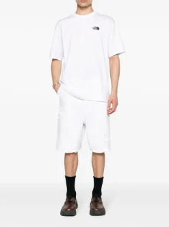 The North Face Uomo T-shirt Bianco Ricamo Logo