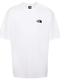 The North Face Uomo T-shirt Bianco Ricamo Logo