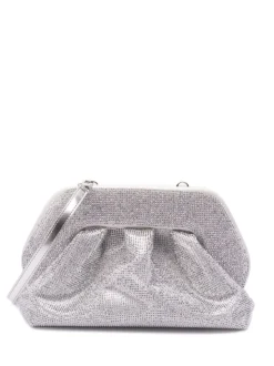 Themoire Borsa Argento Donna Tia Strass