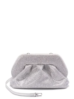 Themoire Borsa Argento Donna Tia Strass