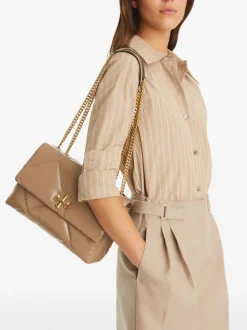 Tory Burch Borsa Grigio Donna Kira Matelassé