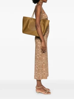 Tory Burch Borsa Marrone Donna Tote Ella Chain