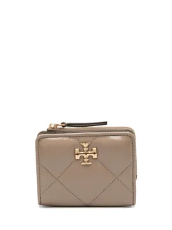 Tory Burch Portafoglio Grigio Donna Bi Fold Kira