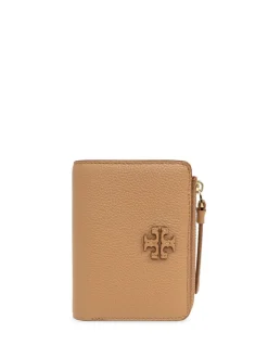 Tory Burch Portafoglio Marrone Donna Logo Applicato