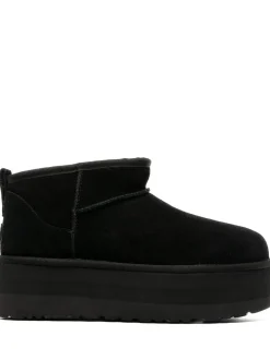 Ugg Scarpe Nero Donna Stivali Classic Ultra Mini