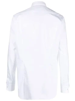 Xacus Camicia Bianco Uomo Colletto alla Francese Cotone