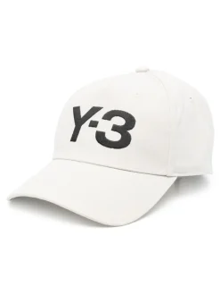 Y-3 Cappellino Bianco Uomo Ricamo Logo