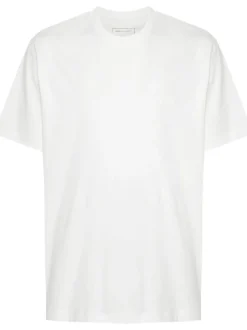 Y-3 T-shirt Bianco Uomo Stampa Logo in Tono