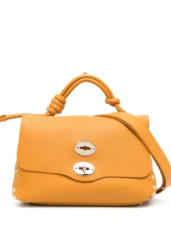 Zanellato Borsa Arancione Donna Postina Heritage Vela Luxethic