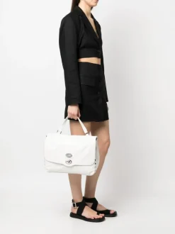 Zanellato Borsa Bianco Donna Postina Daily Giorno Medium