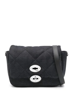 Zanellato Borsa Blu Donna Postina Denim Padded Small