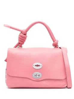 Zanellato Borsa Rosa Donna Postina Piuma Knot S