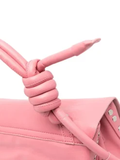 Zanellato Borsa Rosa Donna Postina Piuma Knot S