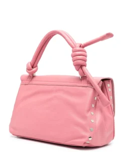 Zanellato Borsa Rosa Donna Postina Piuma Knot S