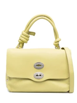 Zanellato Borsa Verde Donna Postina Piuma Knot S