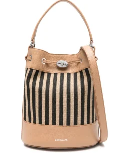 Zanellato Monda' Vimini S Donna Borsa Marrone-Nero